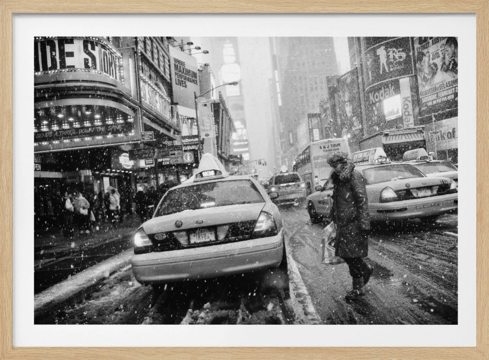 New York in Blizzard - Poster / Art Print