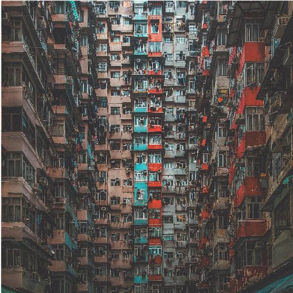 Apartments in Hong Kong - Poster / Art Print