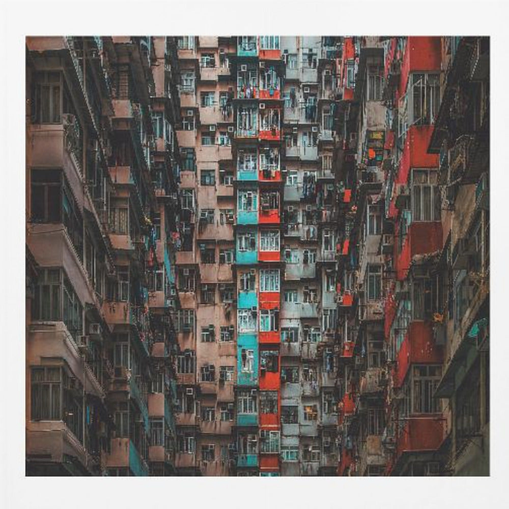Apartments in Hong Kong - Poster / Art Print