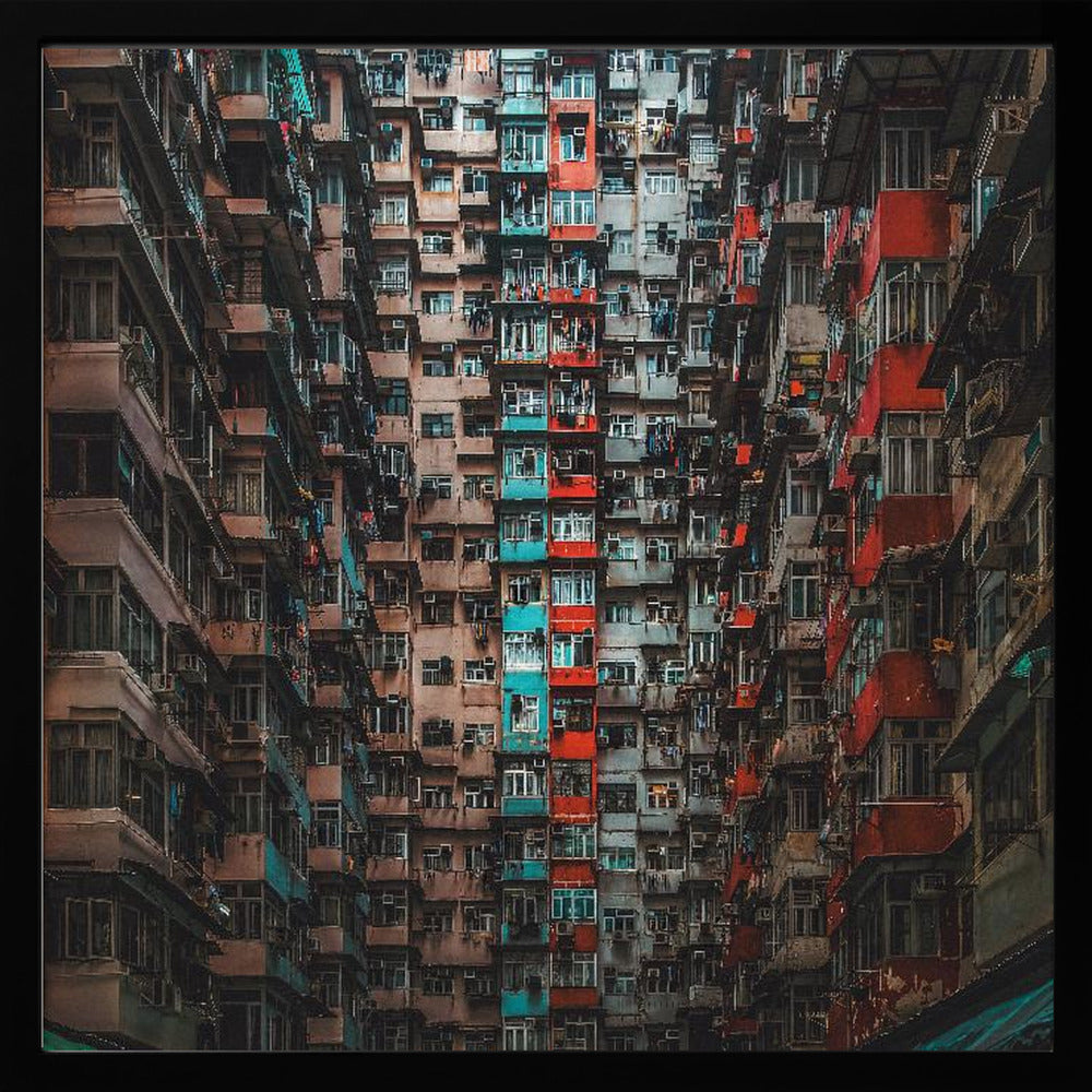 Apartments in Hong Kong - Poster / Art Print