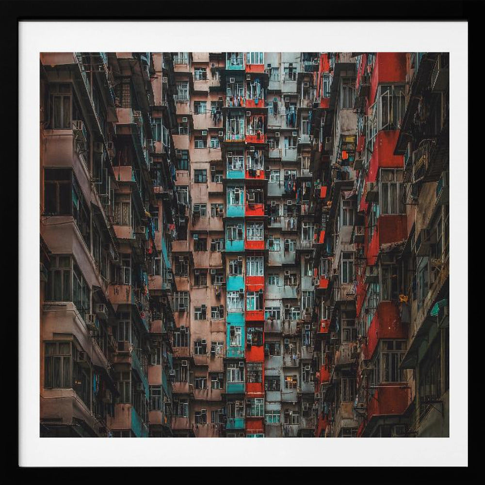 Apartments in Hong Kong - Poster / Art Print