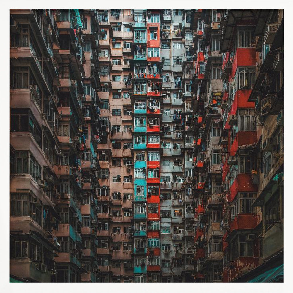 Apartments in Hong Kong - Poster / Art Print