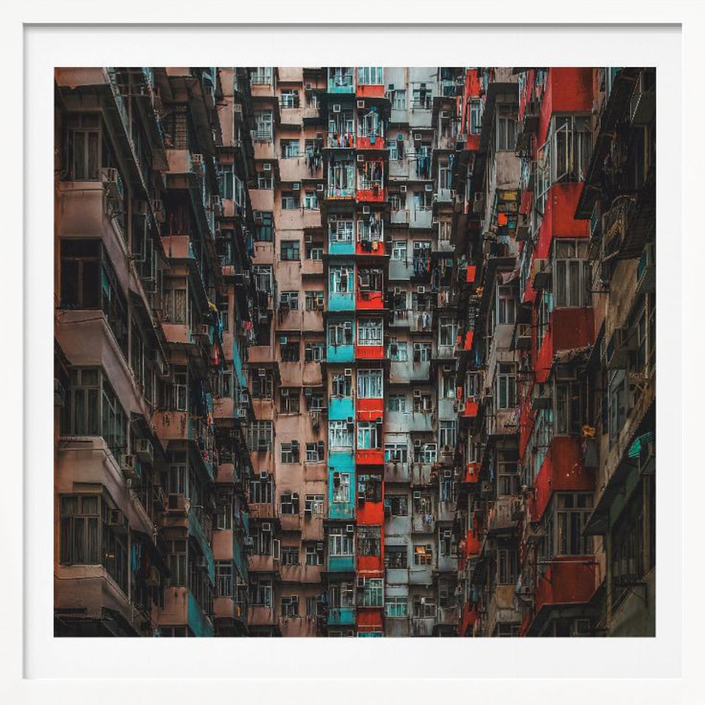 Apartments in Hong Kong - Poster / Art Print