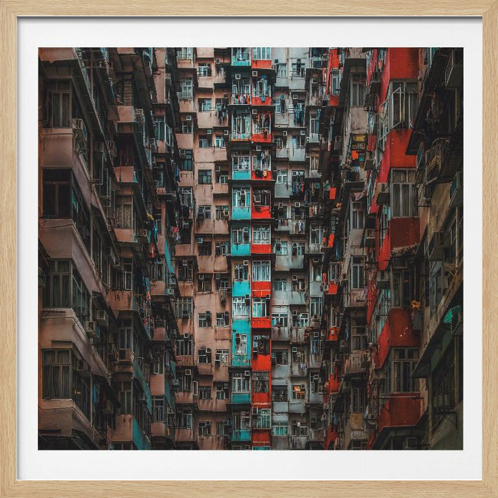 Apartments in Hong Kong - Poster / Art Print
