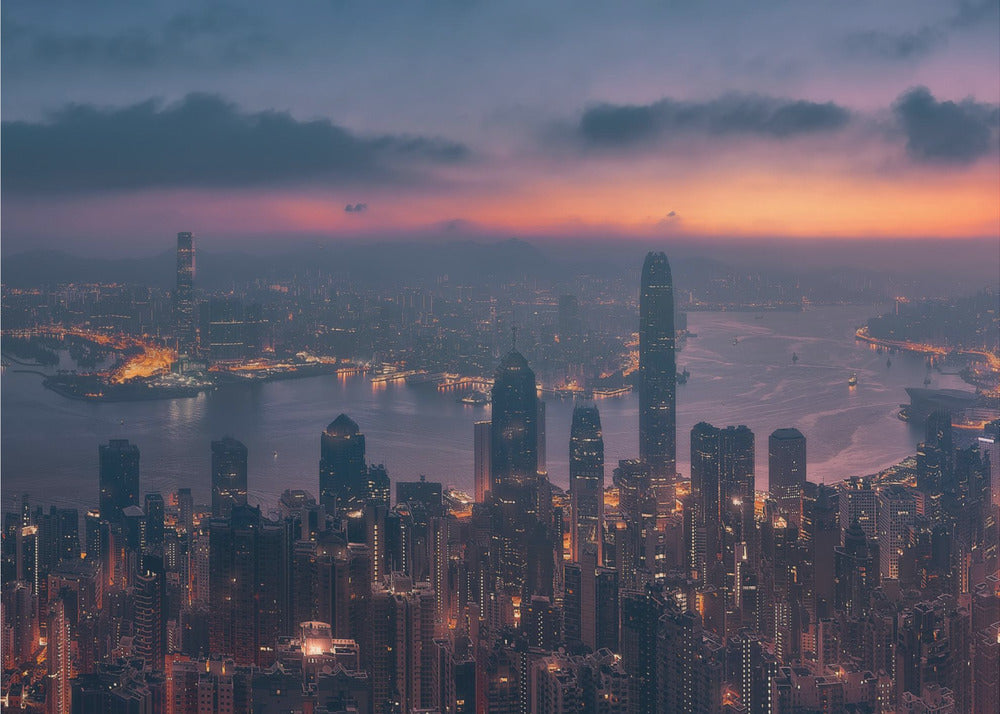 Sunrise Hong Kong - Poster / Art Print