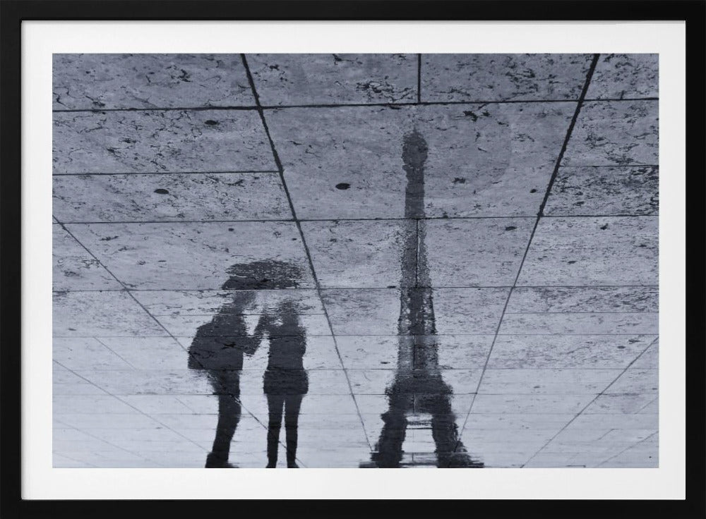 Under the Rain in Paris - Poster / Art Print