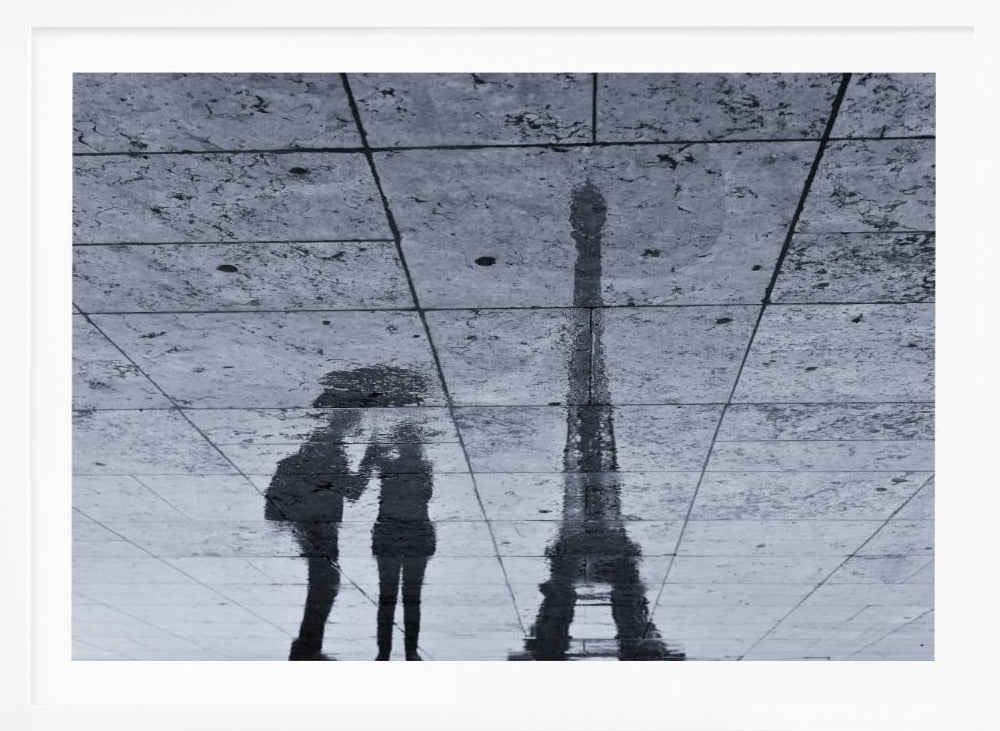 Under the Rain in Paris - Poster / Art Print