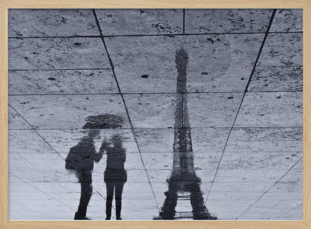 Under the Rain in Paris - Poster / Art Print