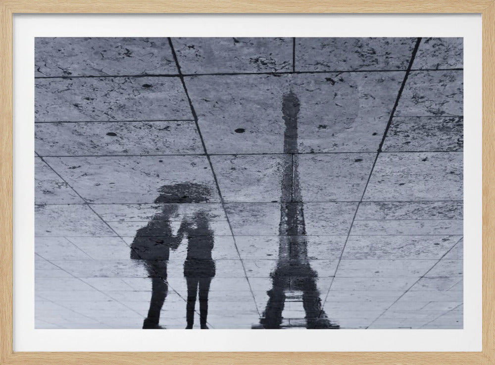 Under the Rain in Paris - Poster / Art Print