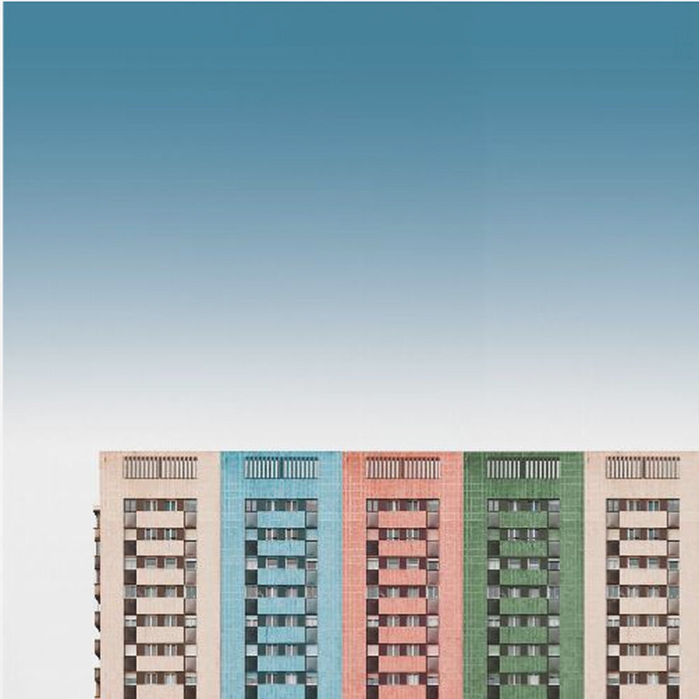 Colored buildings - Poster / Art Print
