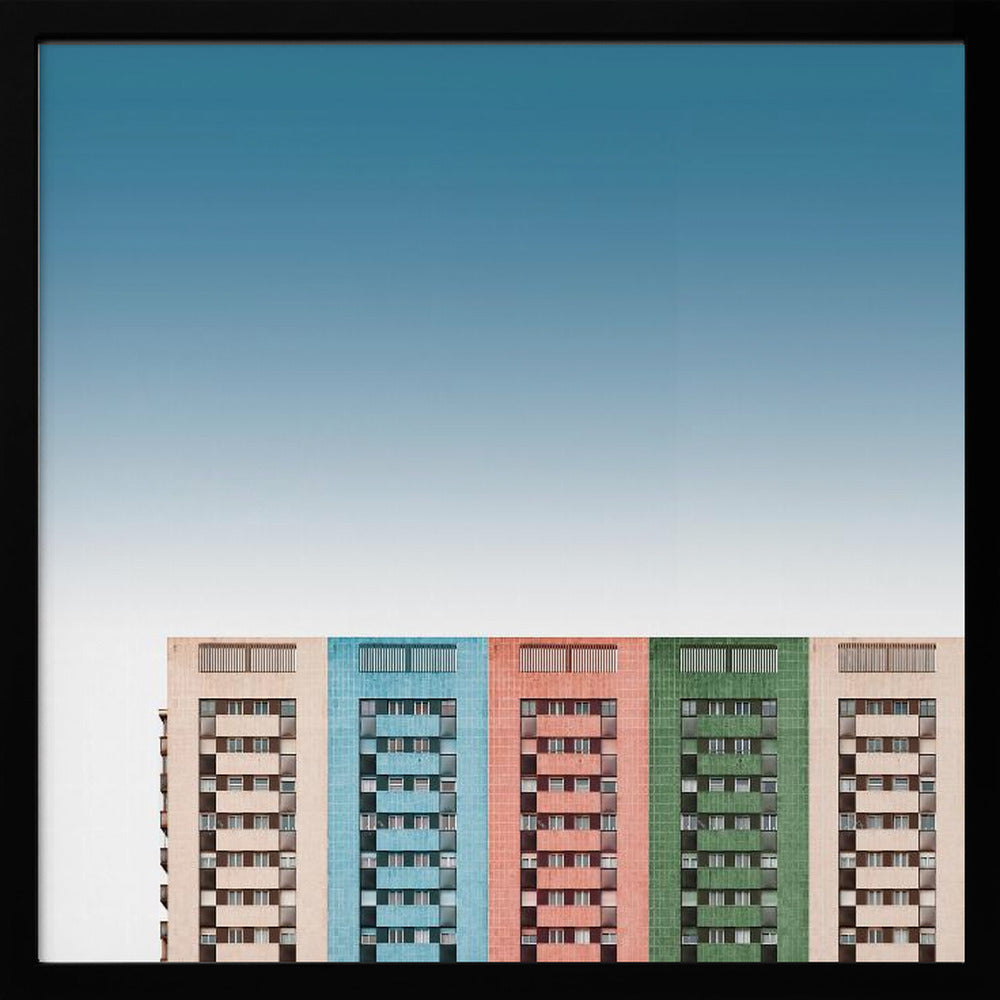 Colored buildings - Poster / Art Print