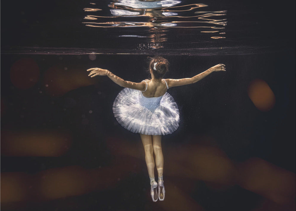 Underwater white ballet - Poster / Art Print
