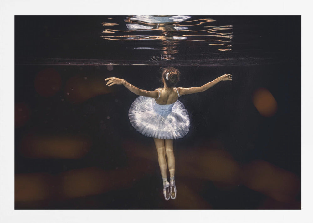 Underwater white ballet - Poster / Art Print
