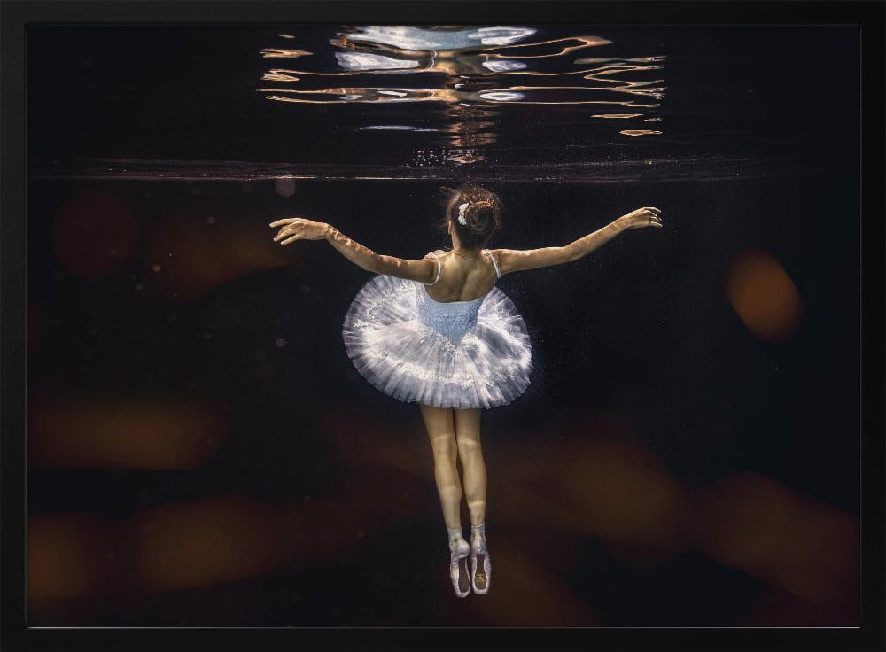 Underwater white ballet - Poster / Art Print