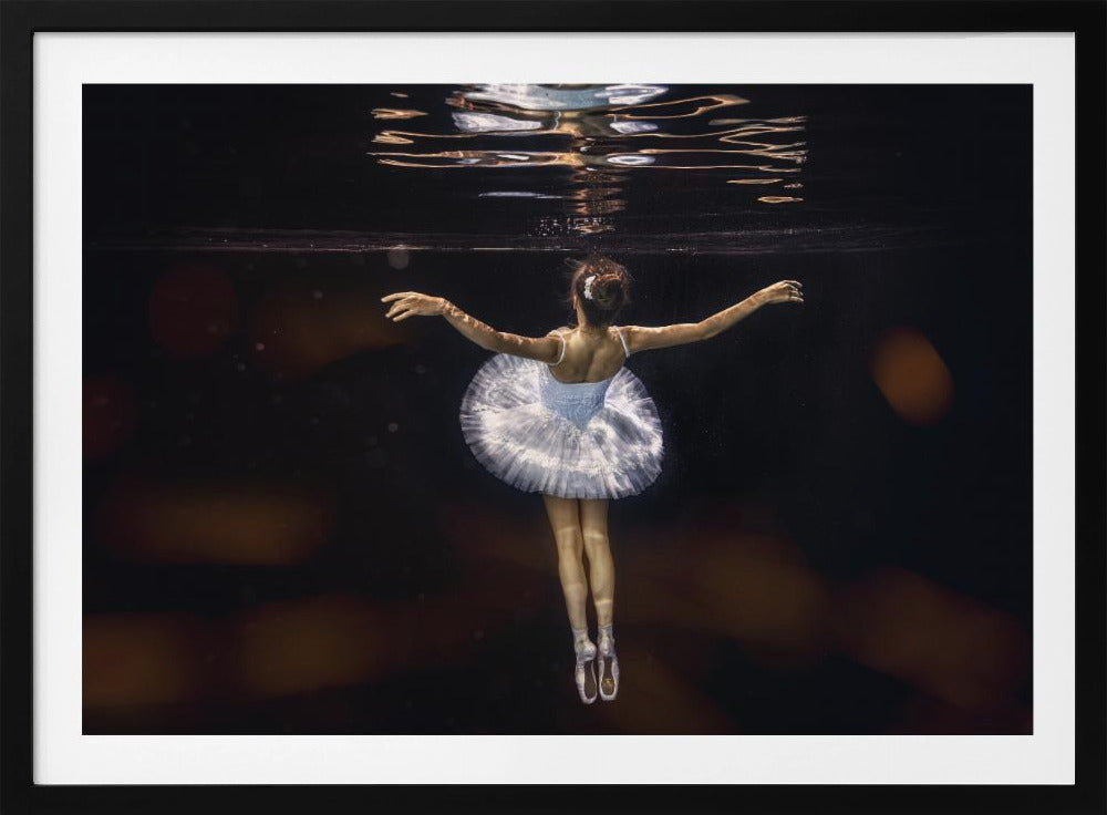 Underwater white ballet - Poster / Art Print