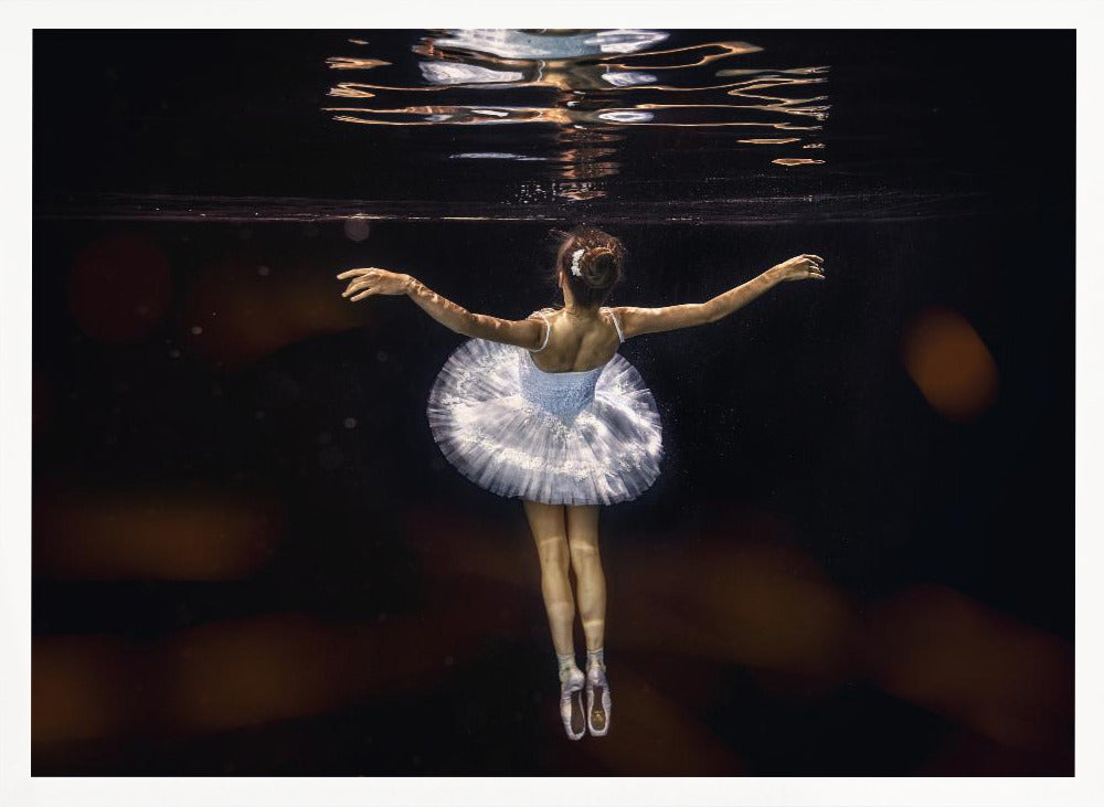 Underwater white ballet - Poster / Art Print