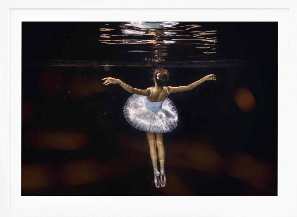 Underwater white ballet - Poster / Art Print