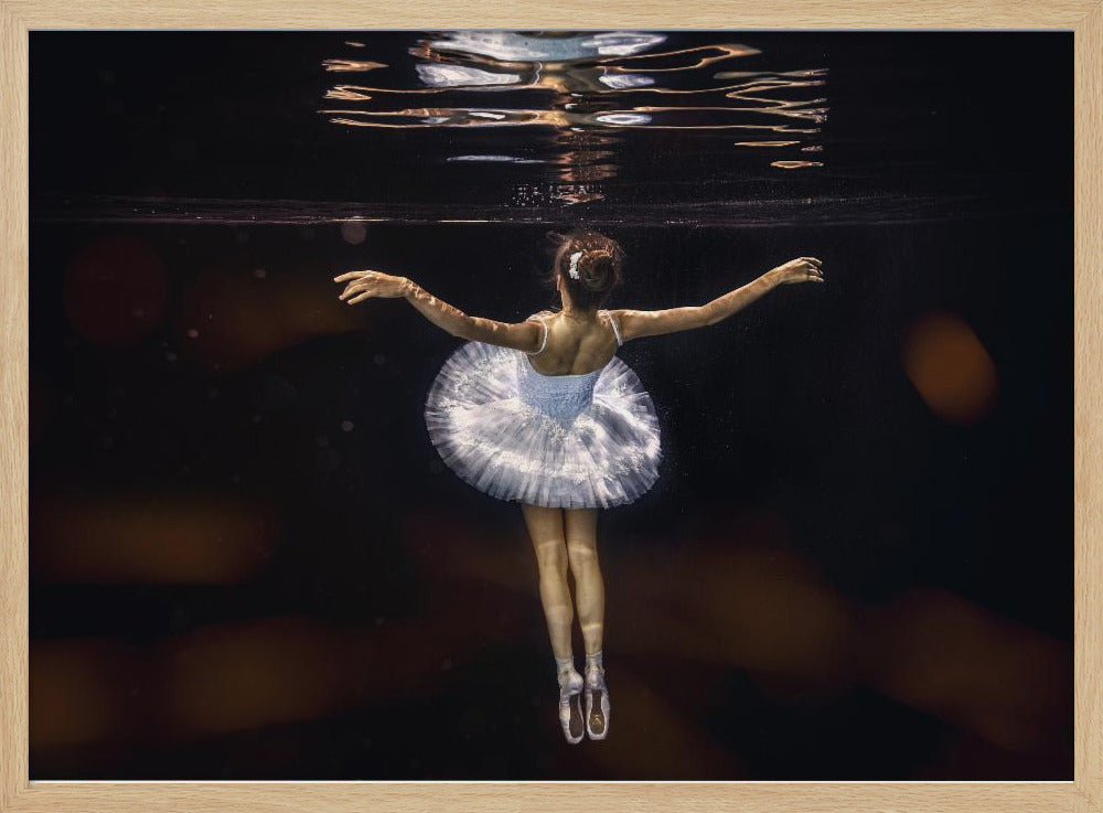 Underwater white ballet - Poster / Art Print