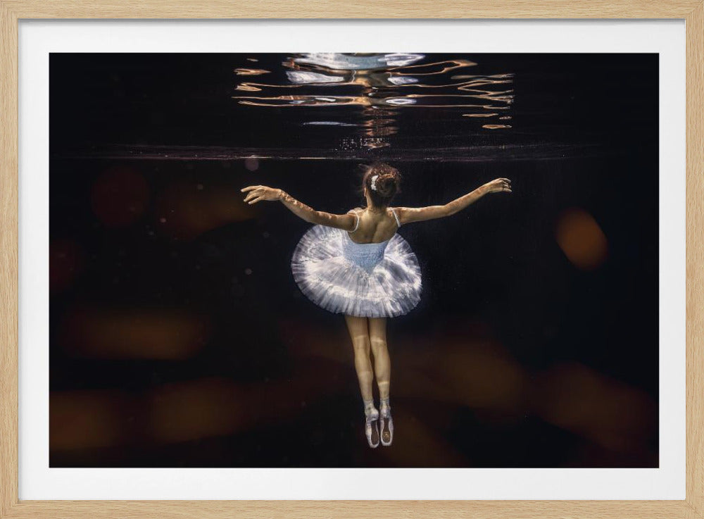 Underwater white ballet - Poster / Art Print