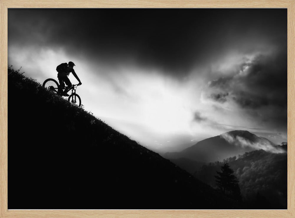 Sunrise ride - Poster / Art Print