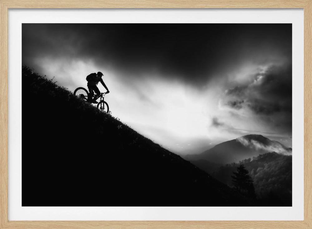 Sunrise ride - Poster / Art Print