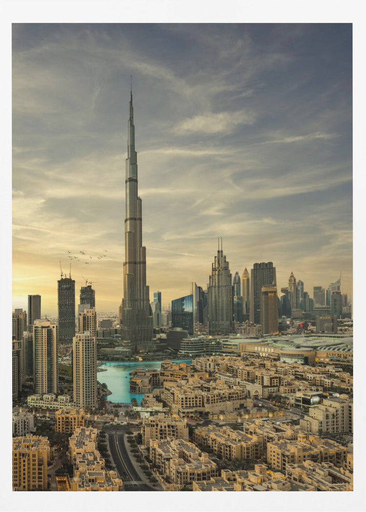 Downtown sunset view - Poster / Art Print