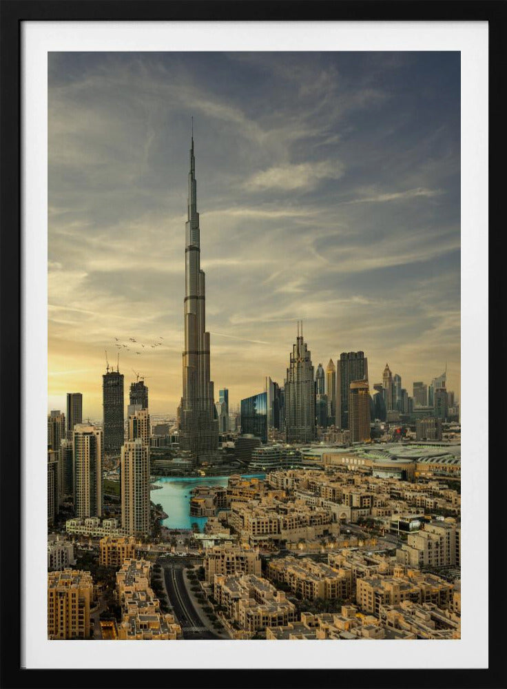 Downtown sunset view - Poster / Art Print
