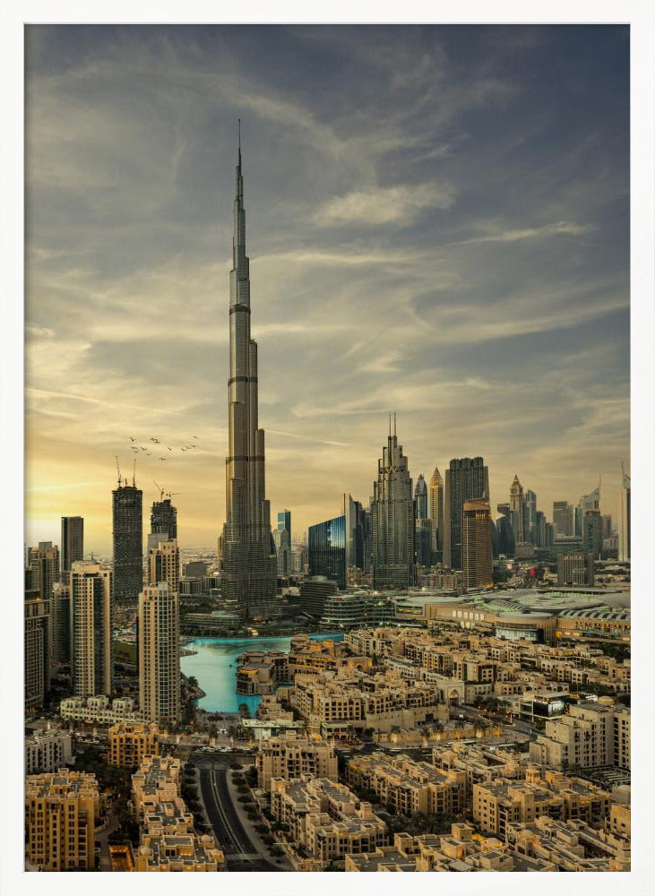 Downtown sunset view - Poster / Art Print