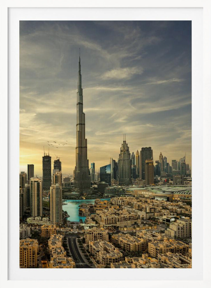 Downtown sunset view - Poster / Art Print