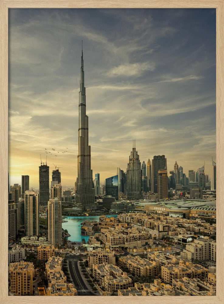 Downtown sunset view - Poster / Art Print