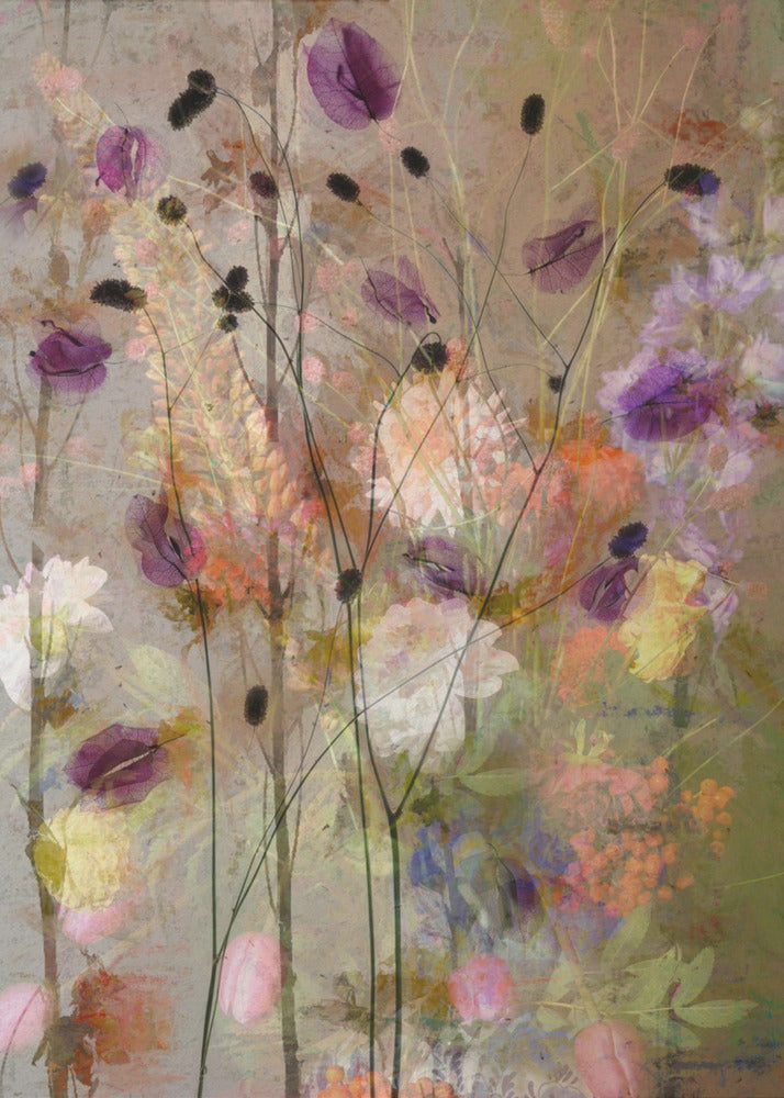 Painterly flowers - Poster / Art Print