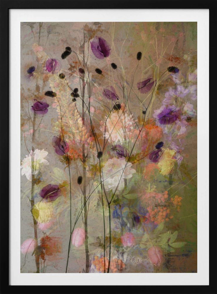 Painterly flowers - Poster / Art Print