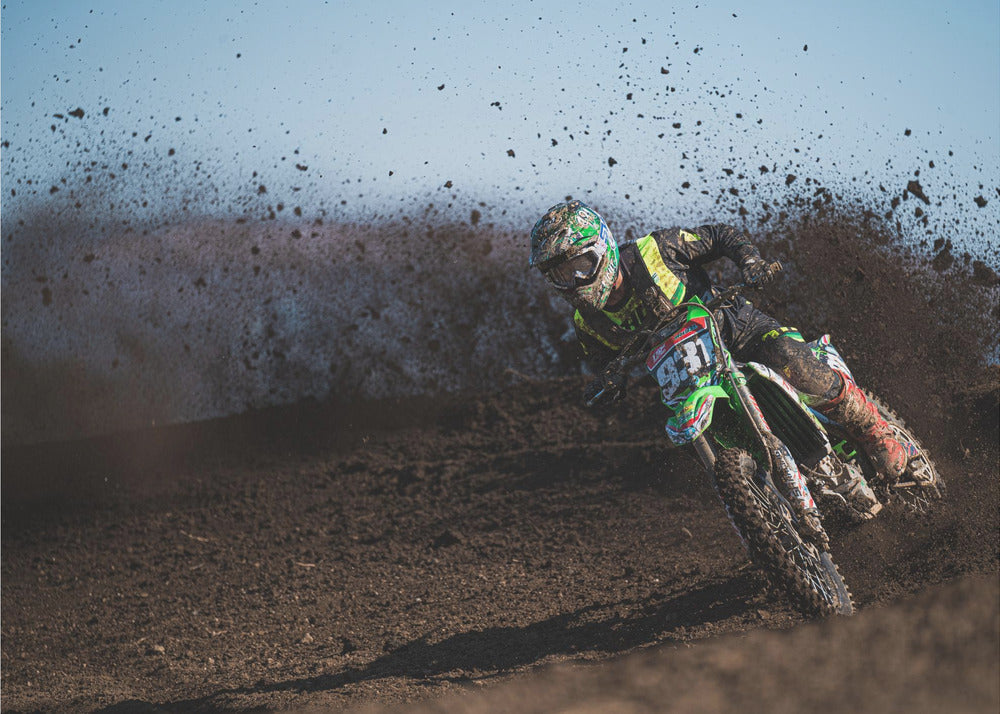 Motocross i lera - Poster / Art Print