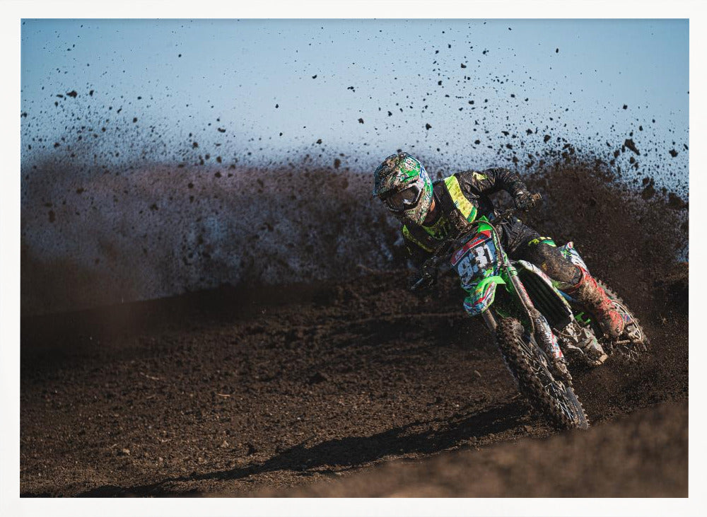 Motocross i lera - Poster / Art Print