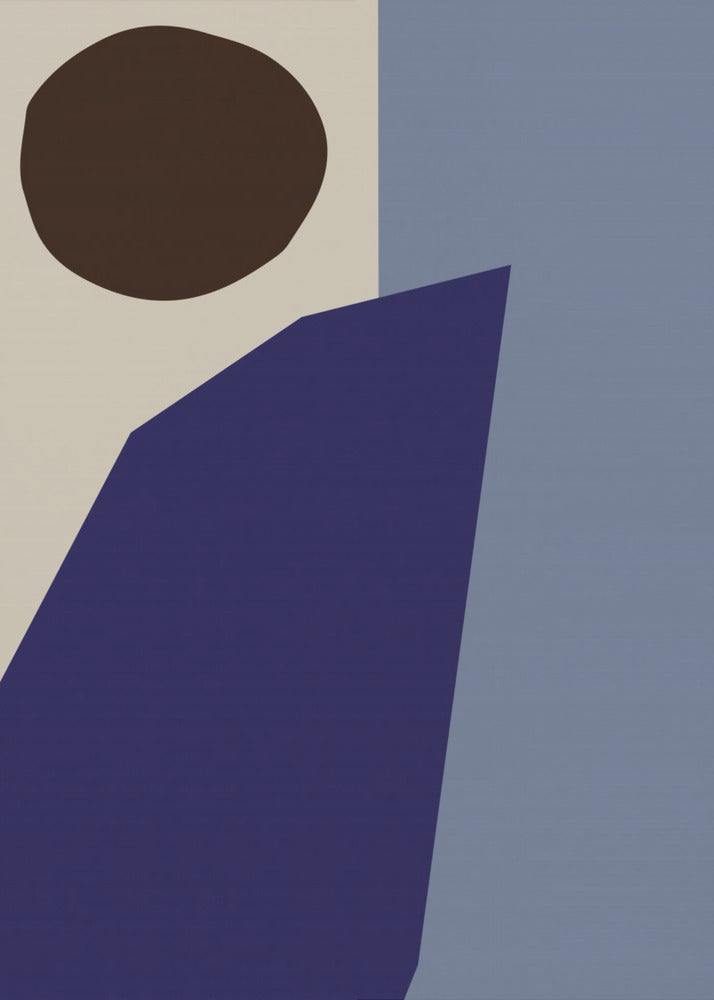 Color Blocks 02 Blue - Poster / Art Print