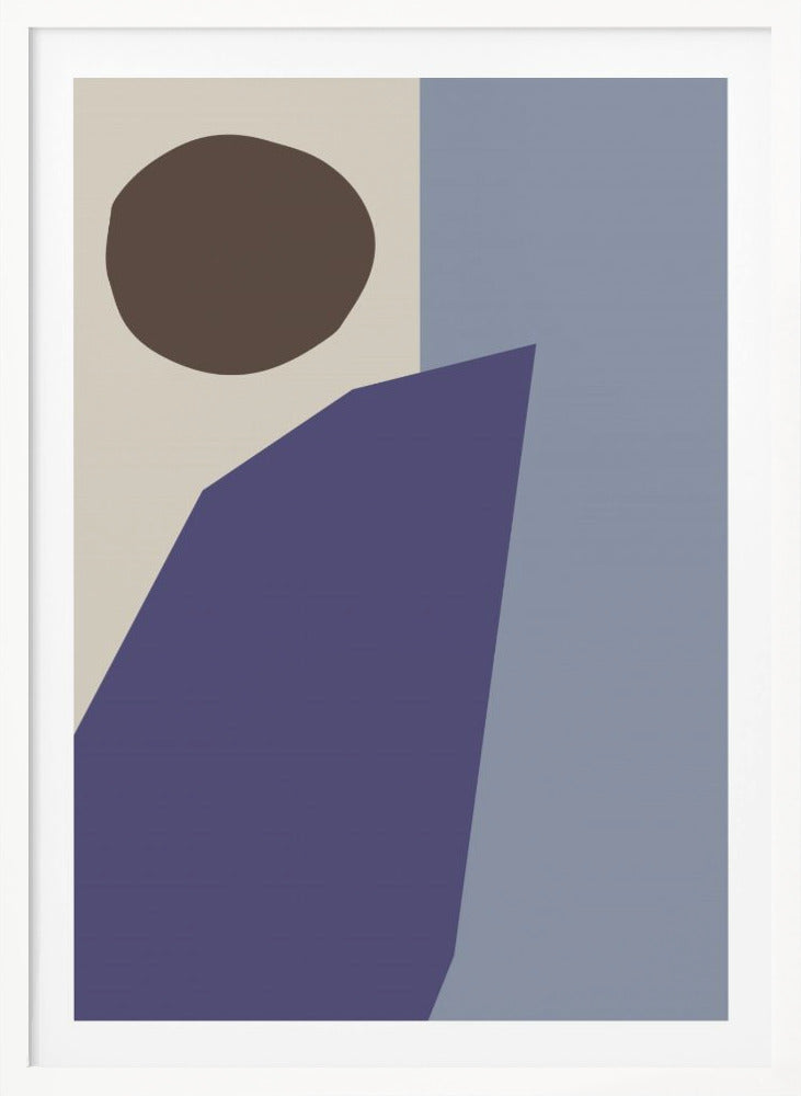 Color Blocks 02 Blue - Poster / Art Print