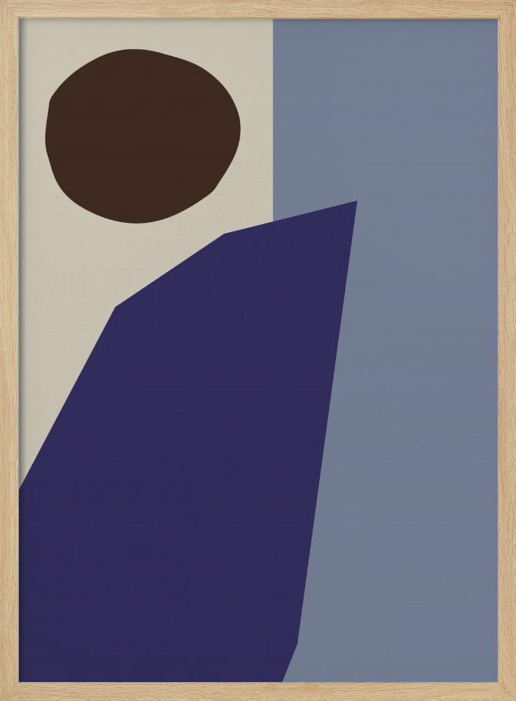 Color Blocks 02 Blue - Poster / Art Print
