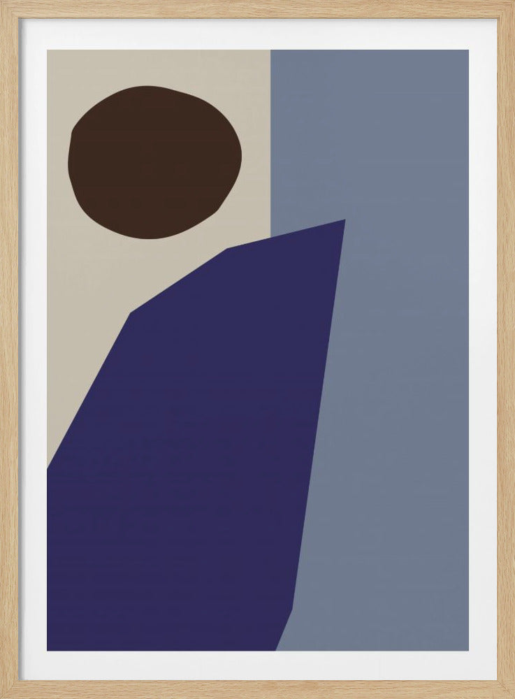 Color Blocks 02 Blue - Poster / Art Print