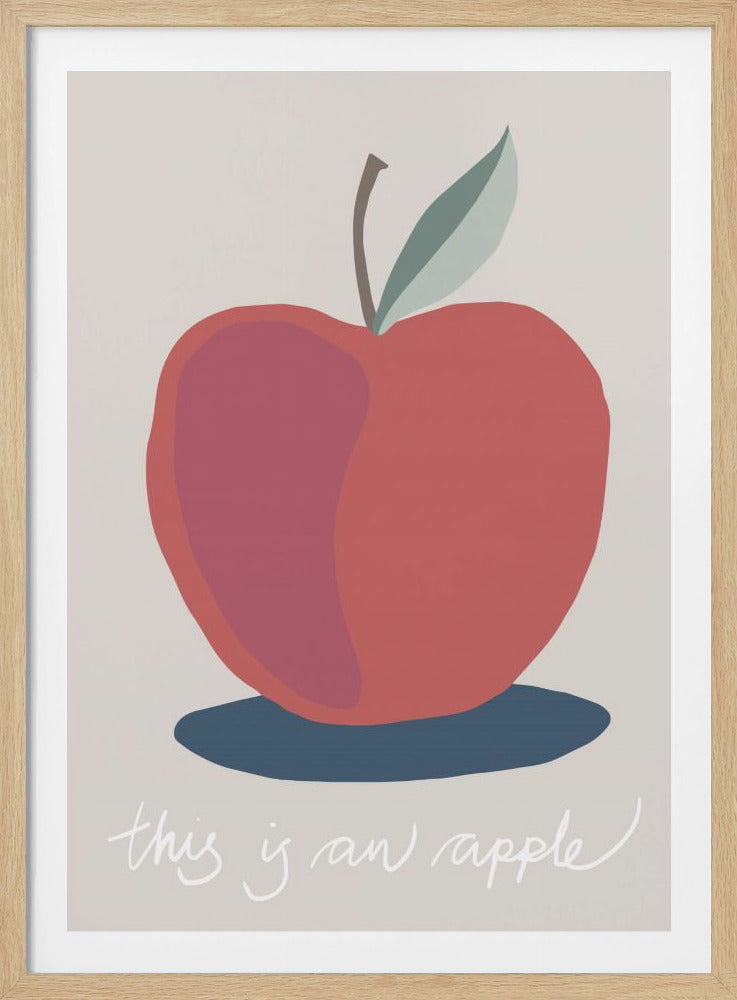 This is an Apple - Poster / Art Print