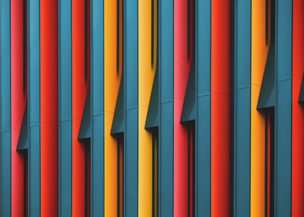 Colored Struts - Poster / Art Print