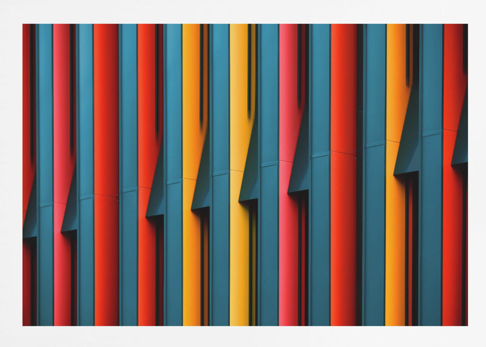 Colored Struts - Poster / Art Print