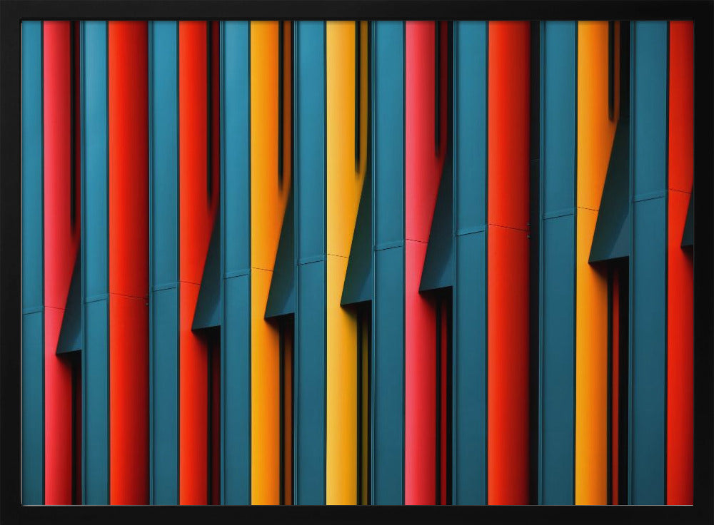 Colored Struts - Poster / Art Print