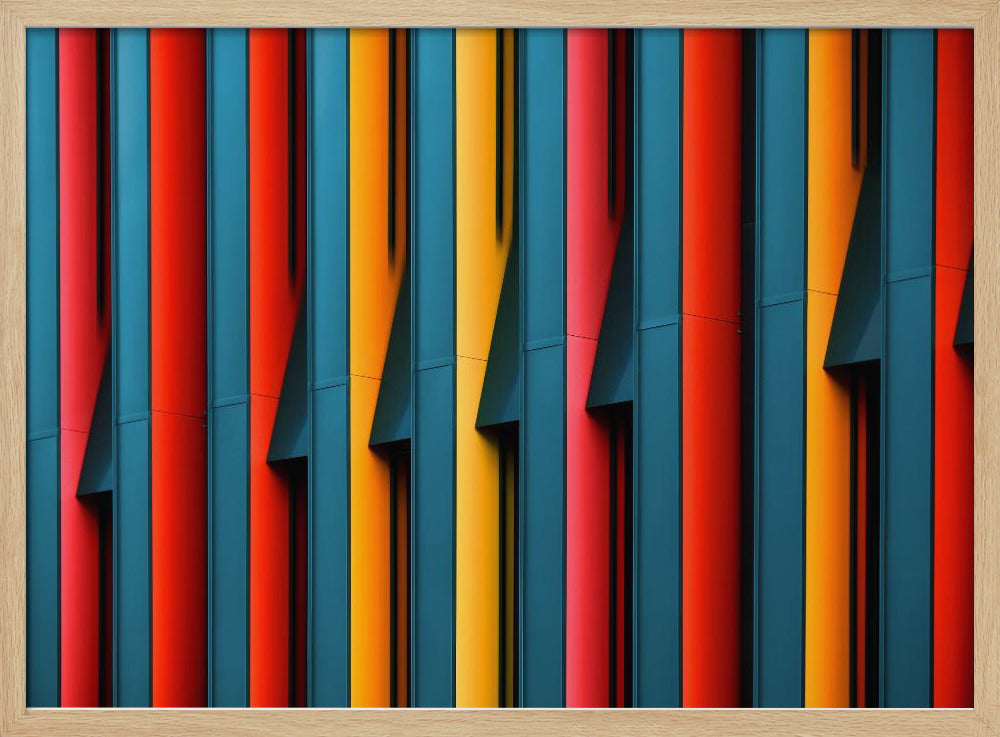 Colored Struts - Poster / Art Print