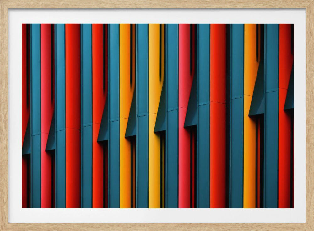 Colored Struts - Poster / Art Print