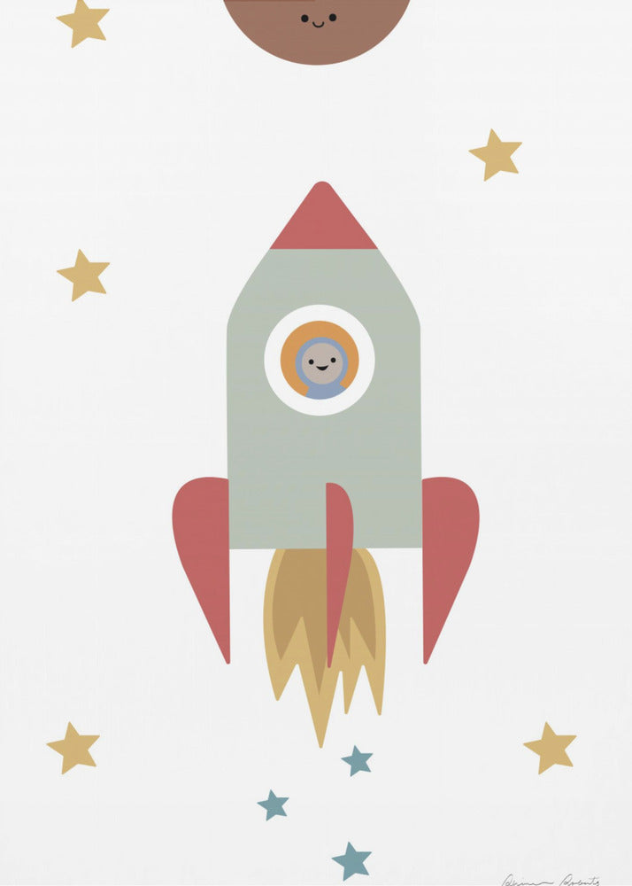 Solar Rocket - Poster / Art Print
