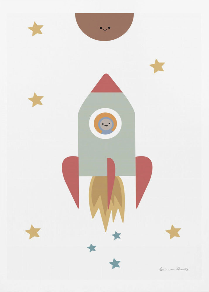 Solar Rocket - Poster / Art Print