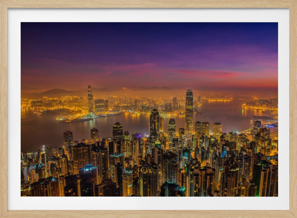 Hong Kong sunrise - Poster / Art Print