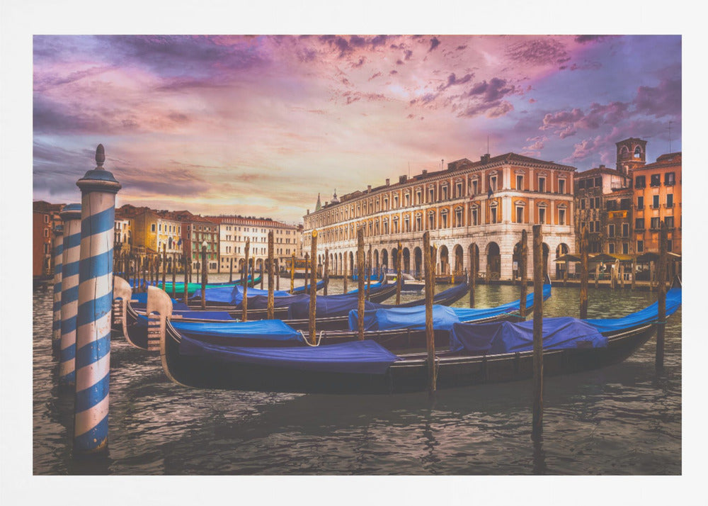 Gondolas of the Grand Canal - Poster / Art Print