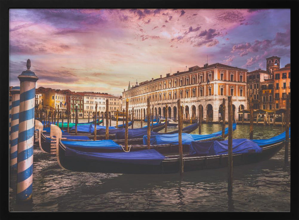 Gondolas of the Grand Canal - Poster / Art Print