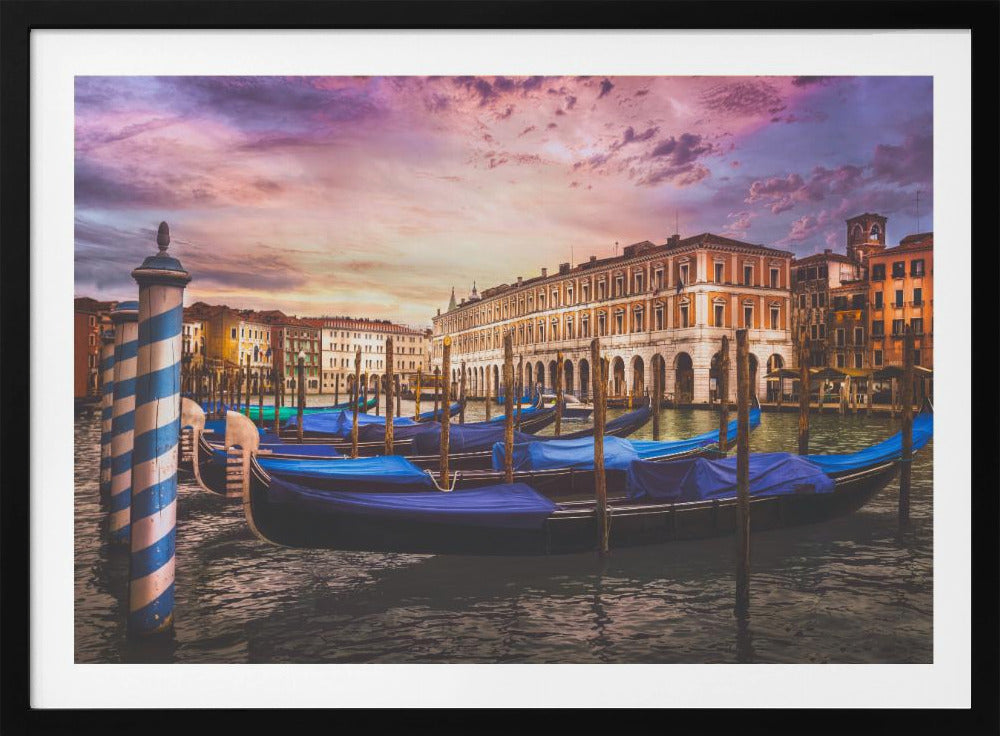 Gondolas of the Grand Canal - Poster / Art Print